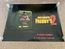 Image of Five Nights At Freddy’s 2 Original UK Double Sided Cinema Quad Poster Rare