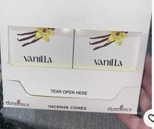 Image of CHEAP! Elements Vanilla Incense Cones 12 Packs of 15 Cones New Sealed Spiritual