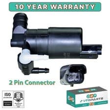 Image of TWIN OUTLET WASHER PUMP FOR FIAT SCUDO, ULYSSE, LANCIA PHEDRA 9643447980, AWP16