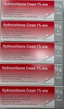 Image of 5 x Hydrocortisone cream 15g - Swelling Itching Skin Rash Bites ( Not Ointment)