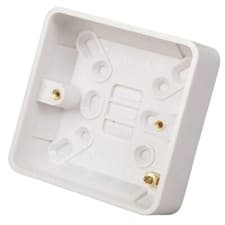 Image of Schneider Lisse 1 Gang 25mm Pattress Back Box White   **Free P&P*