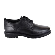 Image of Clarks Artisan Men's Size UK 8 G Black Leather Batcombe Tie Derby Shoes NWOB