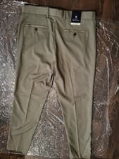 Image of Ben Sherman Men's Pleated Smart Khaki Trousers. 34 Regular. Brand New with Tags.