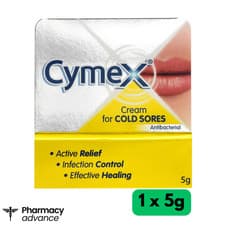 Image of Cymex Cold Sores Antibacterial Cream - 5g EFFECTIVE HEALING INFECTION CONTROL