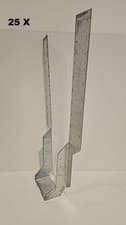 Image of 25 x Simpson Strong-Tie Timber Joist Hanger Long Extended Leg 91 x 450 x 50mm
