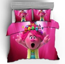 Image of Trolls Collection Duvet Quilt Cover Pillowcases Bedding Set Single Double Size
