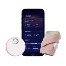 Image of Owlet Dream Sock Baby Heart Rate & Oxygen Monitor - NEW (open box) Rose colour