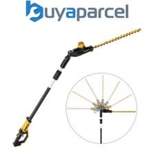 Image of Dewalt DCMPH566N 18v XR Brushless Pole Hedge Trimmer 55cm Long Reach 3.35m Bare