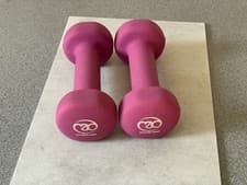 Image of Fitness Mad Neoprene Dumbbell Pair – 1kg each – Purple