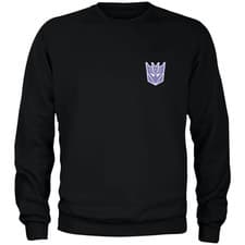 Image of Official Transformers Decepticons Adults Sweatshirt - Black