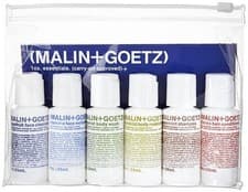 Image of MALIN+GOETZ 6 items toiletries each 30ml travel pack in a case