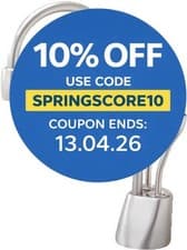 Image of InSinkErator HC1100 Boiling Water Tap with NeoTank - Curved Brushed