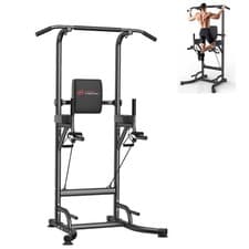 Image of Power Tower Dip Station Pull Up Bar Adjustable Multi-Function Power Tower Abdomi