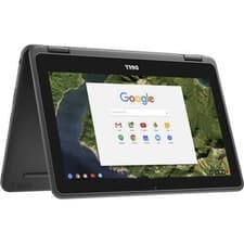 Image of DELL CHROMEBOOK 3189 CHROME OS INTEL CELERON 2IN1 32GB SSD 11" HD WEBCAM TOUCH
