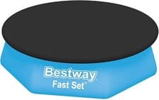 Image of Bestway 8, 10FT INFLATABLE PADDLING SWIMMING POOLS POOL COVER WITH ROPE TIES