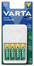 Image of AA Battery Charger Plug - 2100 mAh - AAA Charging - 4 x AA Batteries included