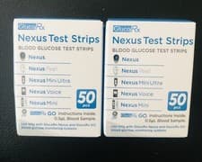 Image of GlucoRx Nexus Blood Glucose Test Strips 100 Pieces Sealed Long Expiry