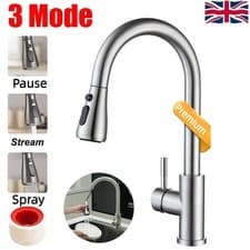 Image of Modern Mono Tap 360° Kitchen Sink Mixer Taps Pull Out Spout Spray Single Lever