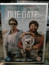 Image of Due Date Film Movie Comedy DVD Cert 15 - Robert Downey Jr - New & Factory Sealed