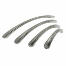 Image of 3-3/4" to 7" Inch Brushed Satin Nickel Arch Kitchen Cabinet Handles Pull Pantry