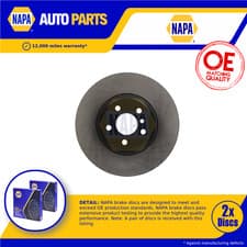 Image of 2x Brake Discs Pair Vented Front 330mm NBD5946 NAPA Set 34106880072 34116860907