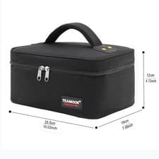 Image of Insulated Lunch Bag Leakproof & Waterproof 5.8L Cool Bag - Solid Black