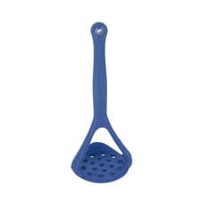 Image of Colourworks Blue Non-Stick Silicone Masher Built-in Scoop Heat-resistant