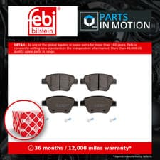 Image of Brake Pads Set Rear 16797 Febi 2K5698451 5K0698451 5K0698451A 5K0698451C 24563