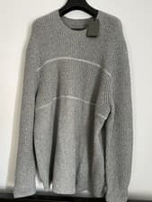 Image of Grey AllSaints Split Crew Sweater