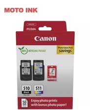 Image of Canon PG-510 / CL-511 Genuine Ink Cartridges, Pack of 2 (1 x Black, 1 x Colour),