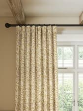 Image of Morris & Co SWillow Bough Pair Lined pencilplt Curtains W167 Drop182cm