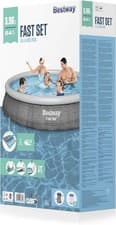 Image of Bestway 13ft x 33" Round Fast Set Family Large Swimming Pool & Filter Pump BNIB