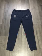 Image of Nike F.C. Barcelona 2021-2022 Fleece Pants Navy Blue Mens Size XL New