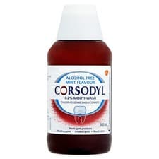 Image of 6 x CORSODYL Mouthwash (300ml) - Original Alc-Free | Mint Alc-Free | Mint