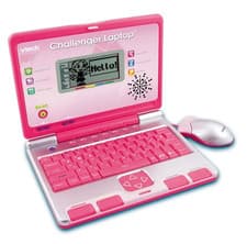 Image of VTech Challenger Laptop Pink Educational Kids Computer Toy
