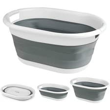 Image of 67L FOLDING COLLAPSIBLE LAUNDRY BASKET CLOTH WASHING SPACE SAVING POP UP BIN