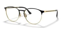 Image of RAY BAN 6375 51 2890 Eyeglasses Black On Gold