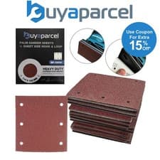 Image of 114mm x 102 1/4" Sheet Palm Sander Sanding Sheets Grit Hook Loop - Makita DBO480