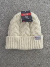 Image of Thinsulate Thermal Fleece Lined Cable Knit Beanie Hat - One Size