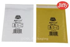 Image of Gold & White Genuine Jiffy Airkraft Bubble Padded Envelopes Mailers Bags