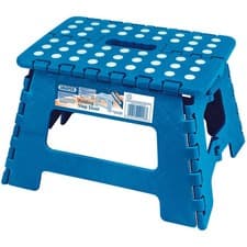 Image of Draper Plastic Folding Step Stool With Anti-Slip Grips On Top 235mm Height