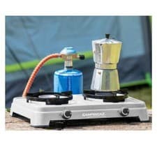 Image of *NEW* Campingaz® Camping Cook CV  - Double Burner Camping Stove - Dsposable Gas 