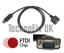 Image of FTDI USB to serial RS232 adapter/converter, cable 1.2m long
