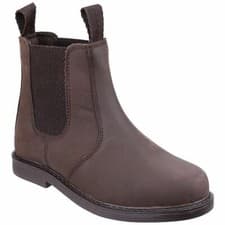 Image of Amblers Camberwell Brown Childrens Boots Leather