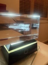 Image of Star Wars, X-Wing, 3D Laser Engraved Image Inside Crystal Glass With Light Base