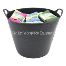 Image of Genuine Gorilla Tub Trug Flexible Storage Carrying Bucket Feeding Water Garden