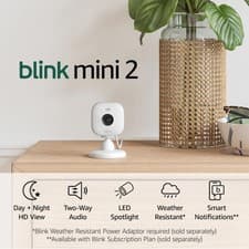 Image of Blink Mini 2 – Plug-in Smart Security Camera White NEW !!!