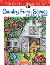 Image of Creative Haven Country Farm Scenes Coloring Book: Relax & Find Your True Colors