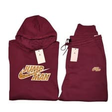 Image of Air Jordan Men's 2 Piece Sweatsuit Size 2XL Fleece Hoodie Joggers Set Cherry NWT