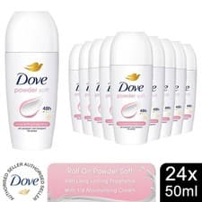 Image of Dove AntiPerspirant Roll On up to 48H of Sweat & Odour Protection 50ml, 24 Pack